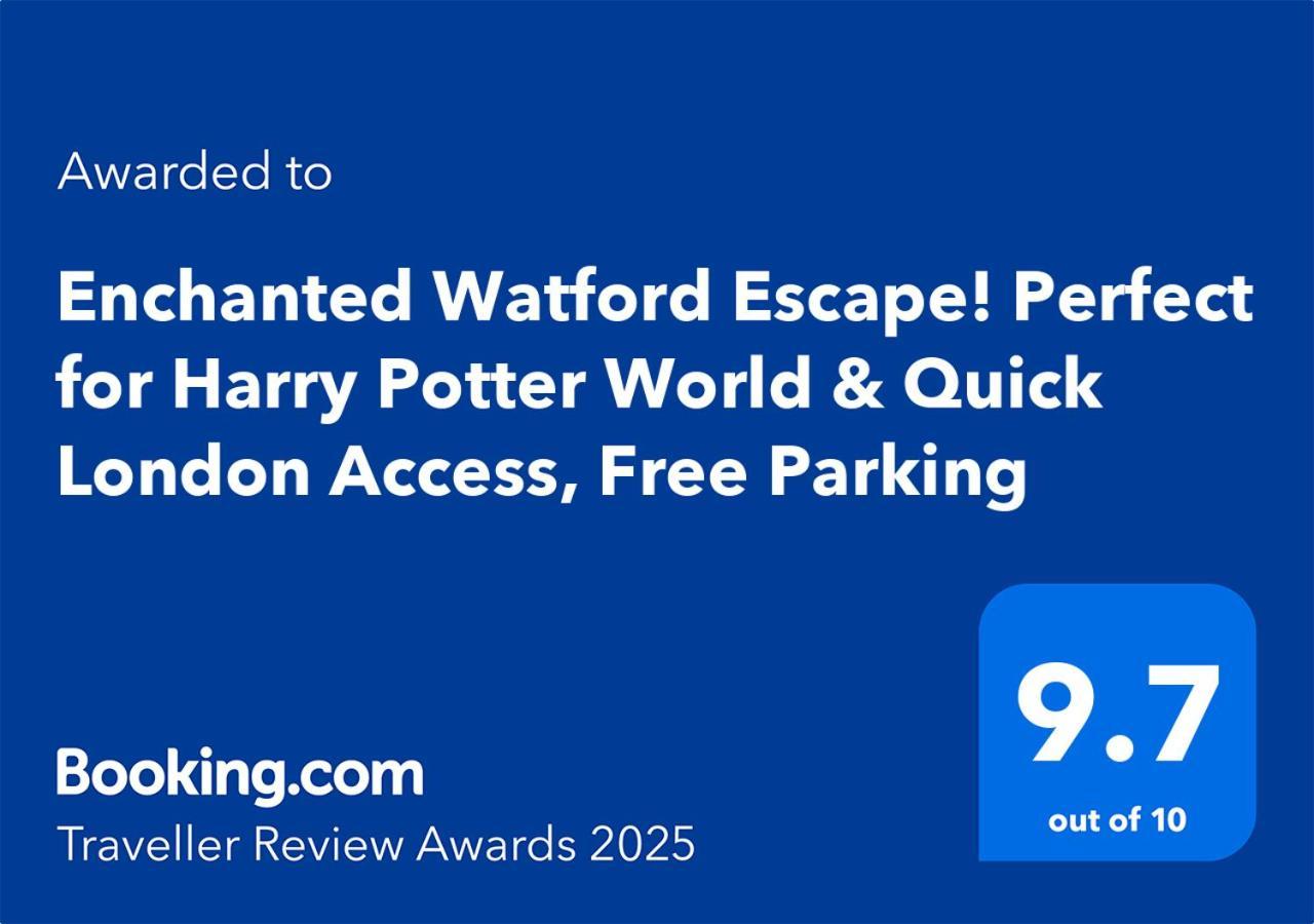 Ideal Family & Business Stay! 2 Min To Station, 10 Min To Harry Potter, 30 Min To London Euston & Free Parking! واتفورد المظهر الخارجي الصورة